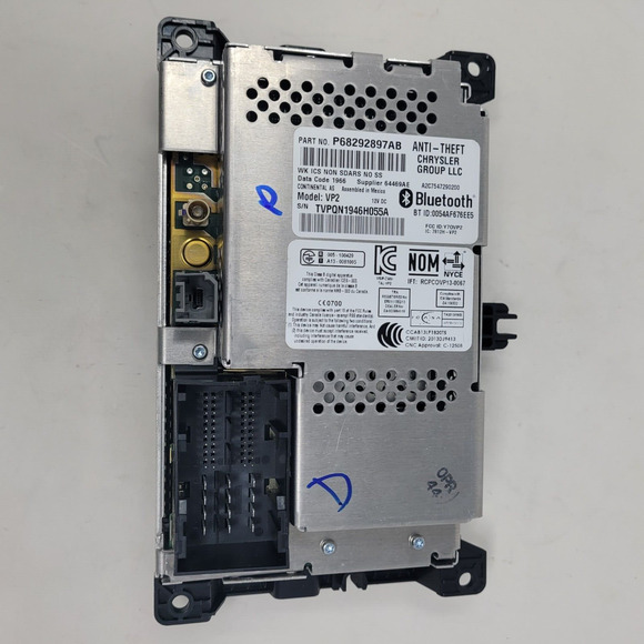 2017 JEEP GRAND CHEROKEE Display P 68292897AB OEM 2014-2018 VP2 Have Bezel Also! - Picture 7 of 8